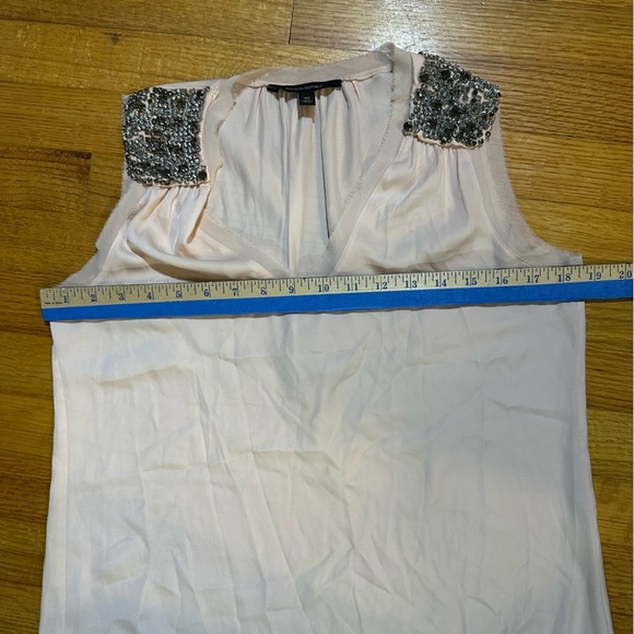 Banana Republic light pink Embellished Cream Sleeveless Top size XS (b3 - Picture 8 of 8